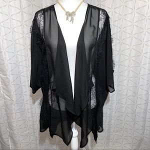 Chic! Black Lace Cover Up
